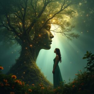 Uma mulher de encontro a ancestralidade